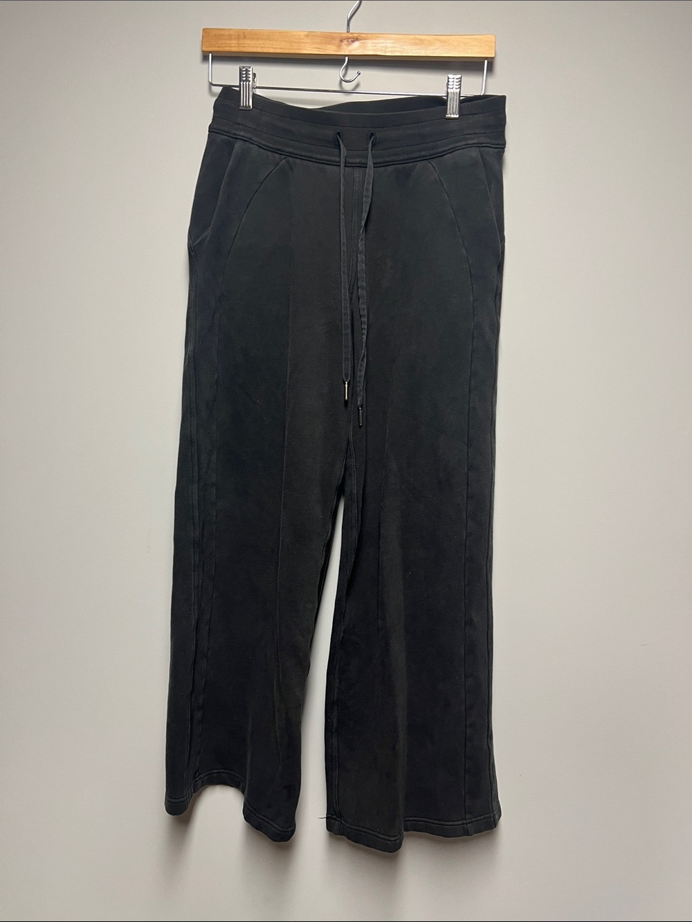 lululemon athletica Black Wide-Leg Drawstring Track Pants